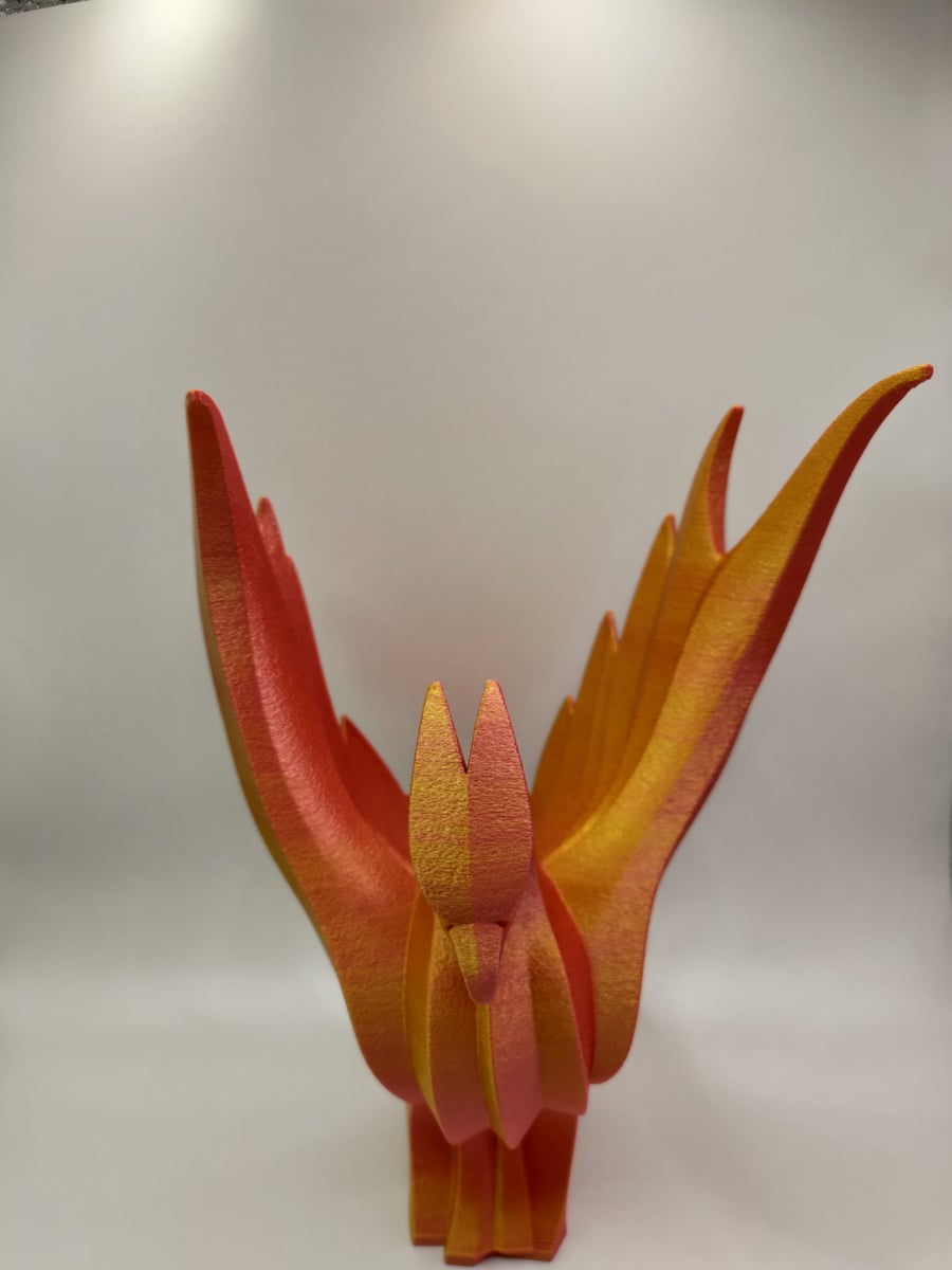 Geometric Phoenix Statue