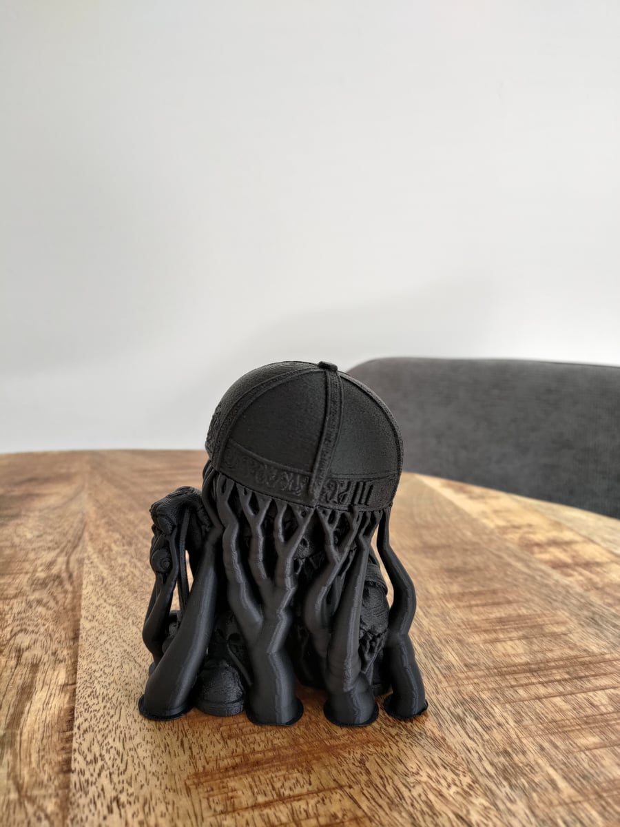 Fresh off the print bed with supports