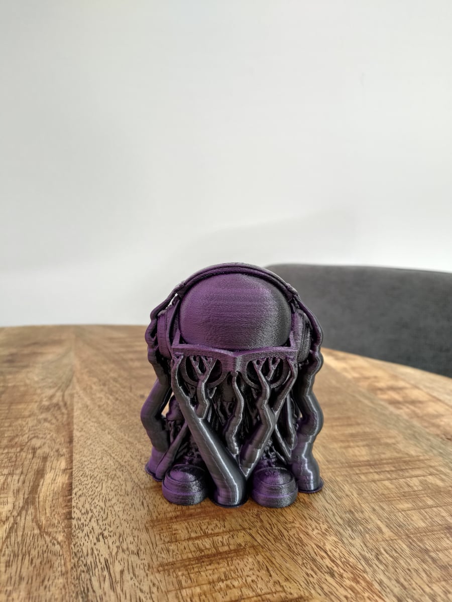 Fresh off the print bed with supports